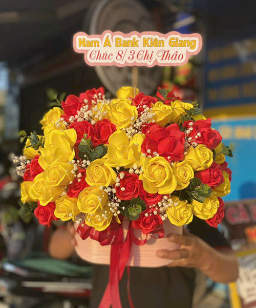 Giỏ hoa sáp chất lượng